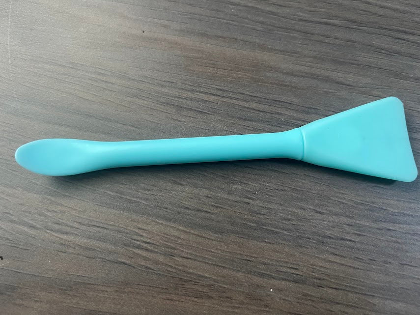 Blue-Colored Silicone Face Mask Brush Duo