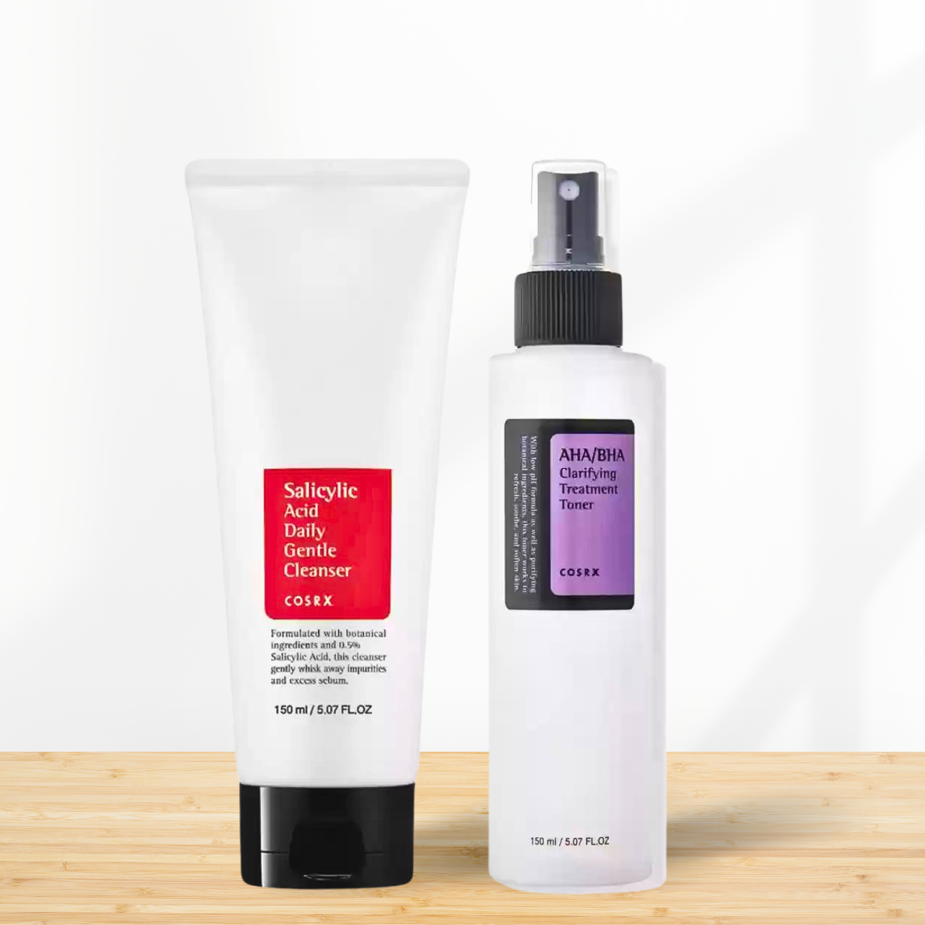 [COSRX] Salicylic Acid Daily Cleanser + AHA/BHA Clarifying Treatment Toner